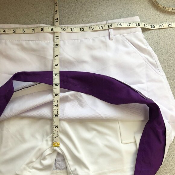 High 5 Golf White Skort Women 12 Upf50 Moisture Wicking Pockets NWT - Picture 8 of 9